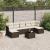 Set canapele de grădină cu perne, 8 piese, maro, poliratan GartenMobel Dekor