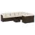 Set canapele de grădină cu perne, 10 piese, maro, poliratan GartenMobel Dekor