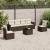 Set canapele de grădină cu perne, 7 piese, maro, poliratan GartenMobel Dekor