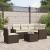Set canapele de grădină cu perne, 6 piese, maro, poliratan GartenMobel Dekor