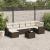 Set canapele de grădină cu perne, 8 piese, maro, poliratan GartenMobel Dekor
