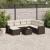 Set canapele de grădină cu perne, 8 piese, maro, poliratan GartenMobel Dekor