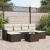 Set canapele de grădină cu perne, 7 piese, maro, poliratan GartenMobel Dekor