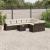 Set canapele de grădină cu perne, 10 piese, maro, poliratan GartenMobel Dekor