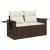 Set canapele de grădină cu perne, 6 piese, maro, poliratan GartenMobel Dekor