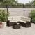 Set canapele de grădină cu perne, 6 piese, maro, poliratan GartenMobel Dekor