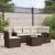 Set canapele de grădină cu perne, 6 piese, maro, poliratan GartenMobel Dekor