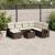 Set canapele de grădină cu perne, 8 piese, maro, poliratan GartenMobel Dekor