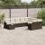 Set canapele de grădină cu perne, 10 piese, maro, poliratan GartenMobel Dekor