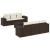 Set canapele de grădină cu perne, 7 piese, maro, poliratan GartenMobel Dekor