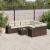 Set canapele de grădină cu perne, 9 piese, maro, poliratan GartenMobel Dekor
