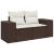 Set canapele de grădină cu perne, 6 piese, maro, poliratan GartenMobel Dekor