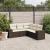 Set canapele de grădină cu perne, 5 piese, maro, poliratan GartenMobel Dekor
