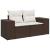 Set canapele de grădină cu perne, 6 piese, maro, poliratan GartenMobel Dekor