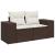 Set canapele de grădină cu perne, 9 piese, maro, poliratan GartenMobel Dekor