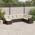 Set canapele de grădină cu perne, 8 piese, maro, poliratan GartenMobel Dekor
