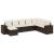 Set canapele de grădină cu perne, 8 piese, maro, poliratan GartenMobel Dekor