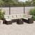 Set canapele de grădină cu perne, 9 piese, maro, poliratan GartenMobel Dekor