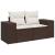 Set canapele de grădină cu perne, 9 piese, maro, poliratan GartenMobel Dekor