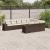 Set canapele de grădină cu perne, 10 piese, maro, poliratan GartenMobel Dekor