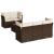 Set canapele de grădină cu perne, 6 piese, maro, poliratan GartenMobel Dekor