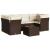 Set canapele de grădină cu perne, 7 piese, maro, poliratan GartenMobel Dekor