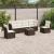 Set canapele de grădină cu perne, 7 piese, maro, poliratan GartenMobel Dekor