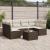 Set canapele de grădină cu perne, 7 piese, maro, poliratan GartenMobel Dekor