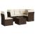 Set canapele de grădină cu perne, 6 piese, maro, poliratan GartenMobel Dekor