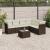 Set canapele de grădină cu perne, 7 piese, maro, poliratan GartenMobel Dekor