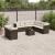 Set canapele de grădină cu perne, 10 piese, maro, poliratan GartenMobel Dekor