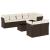 Set canapele de grădină cu perne, 9 piese, maro, poliratan GartenMobel Dekor