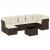 Set canapele de grădină cu perne, 8 piese, maro, poliratan GartenMobel Dekor