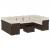 Set canapele de grădină cu perne, 10 piese, maro, poliratan GartenMobel Dekor