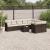 Set canapele de grădină cu perne, 10 piese, maro, poliratan GartenMobel Dekor