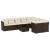 Set canapele de grădină cu perne, 10 piese, maro, poliratan GartenMobel Dekor