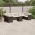 Set canapele de grădină cu perne, 11 piese, maro, poliratan GartenMobel Dekor