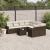 Set canapele de grădină cu perne, 9 piese, maro, poliratan GartenMobel Dekor