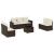 Set canapele de grădină cu perne, 8 piese, maro, poliratan GartenMobel Dekor