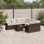 Set canapele de grădină cu perne, 9 piese, maro, poliratan GartenMobel Dekor