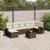 Set canapele de grădină cu perne, 8 piese, maro, poliratan GartenMobel Dekor