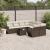Set canapele de grădină cu perne, 9 piese, maro, poliratan GartenMobel Dekor