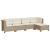 Set canapele de grădină cu perne, 5 piese, bej, poliratan GartenMobel Dekor