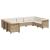Set canapele de grădină, 9 piese, cu perne, bej, poliratan GartenMobel Dekor