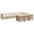 Set canapele de grădină cu perne, 10 piese, bej, poliratan GartenMobel Dekor