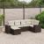 Set canapele de grădină cu perne, 6 piese, maro, poliratan GartenMobel Dekor