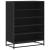 Pantofar, negru, 75x38x97,5 cm, lemn prelucrat/metal GartenMobel Dekor
