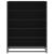 Pantofar, negru, 75x38x97,5 cm, lemn prelucrat/metal GartenMobel Dekor