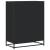 Pantofar, negru, 75x38x97,5 cm, lemn prelucrat/metal GartenMobel Dekor