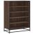 Pantofar, stejar maro, 75x38x97,5 cm, lemn prelucrat/metal GartenMobel Dekor